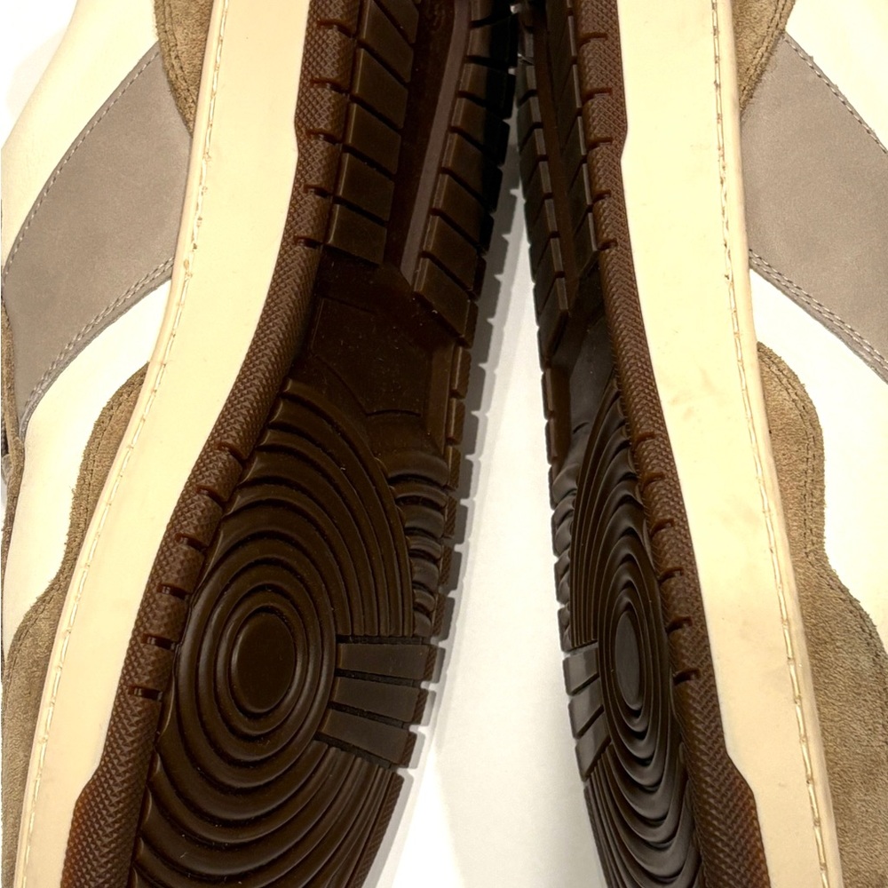BOGGI Milano Men's Tan and White Casual Sneakers 10 NEW Made in Italy - Picture 8 of 10